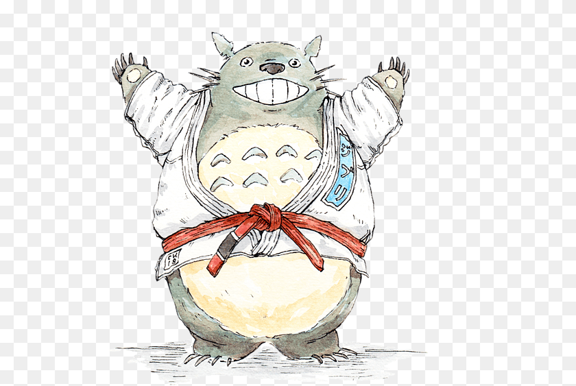 Karate Totoro, Face, Head, Person, Animal PNG