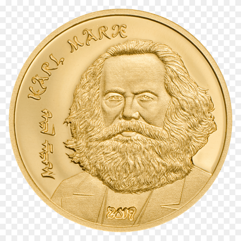 910x910 Karl Marx Gold Mongolia, Person, Human, Coin HD PNG Download