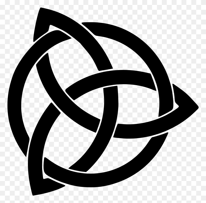 2176x2149 Símbolo De Karma Triquetra Nudo Celta Significado Nudo Triángulo Celta Tatuaje, Gris, World Of Warcraft Hd Png