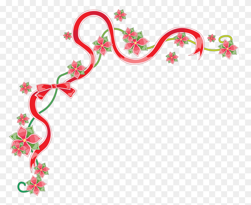 4550x3654 Descargar Png / Kartinka V Poinsettia Clipart Line, Graphics, Diseño Floral Hd Png