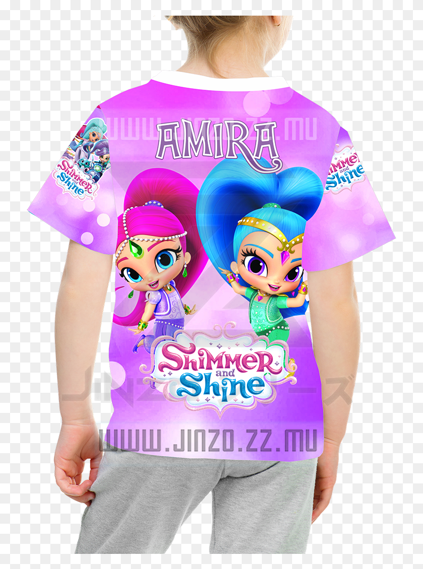 735x1070 Katalog Jinzo Kids Shimmer And Shine 1 Kaos Anak Shimmer Shimmer And Shine Baju, Clothing, Apparel, Person HD PNG Download