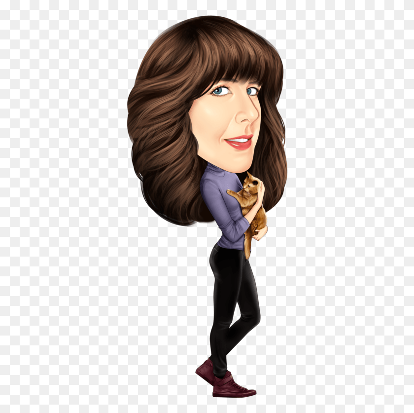 328x777 Kathy Caricature Girl, Person, Human, Face HD PNG Download