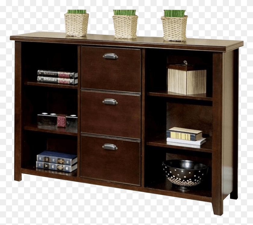 778x685 Kathy Ireland Home By Martin Tribeca Loft 3 Drawer Bookcase, Sideboard, Furniture, Tabletop HD PNG Download