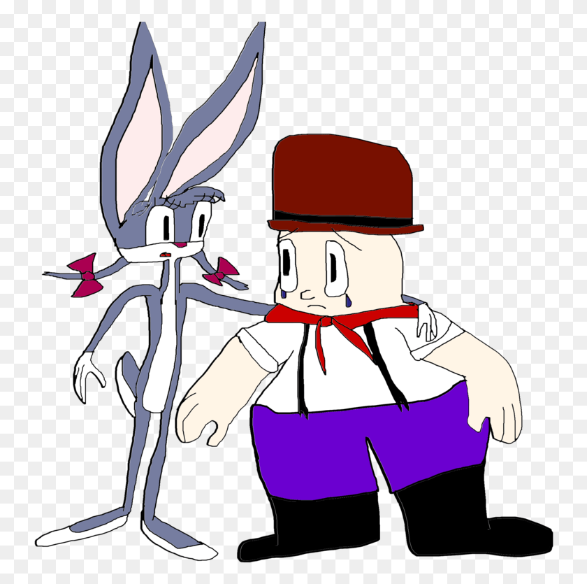 744x775 Katie Bunny The Wacky Wabbit And Elmer Fudd By 10katieturner Cartoon, Performer, Person, Human HD PNG Download
