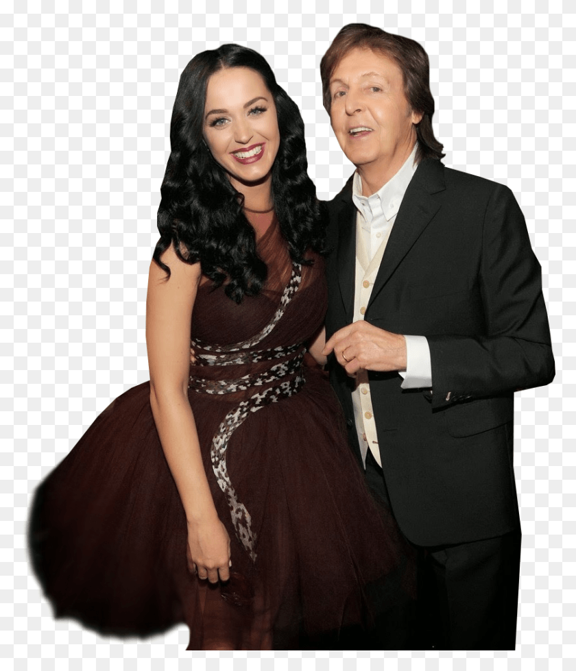 838x988 Katy Perry Amp Paul Mccartney Katy Perry Paul Mccartney, Person, Human, Fashion HD PNG Download