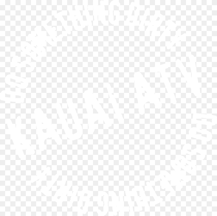 Kauai Atv Calligraphy, Cutlery Sticker PNG
