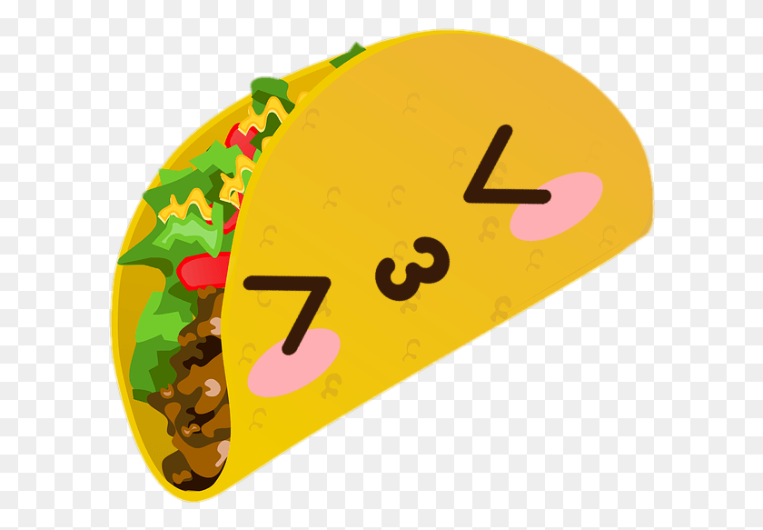 602x523 Kawai Free On Dumielauxepices Net Emojis Tacos, Number, Symbol, Text HD PNG Download