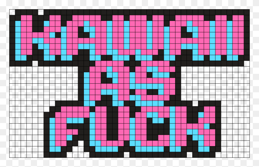 883x547 Kawaii As Fuck Perler Bead Pattern Bead Sprite Kawaii Perler Beads Designs, Game, Crossword Puzzle HD PNG Download