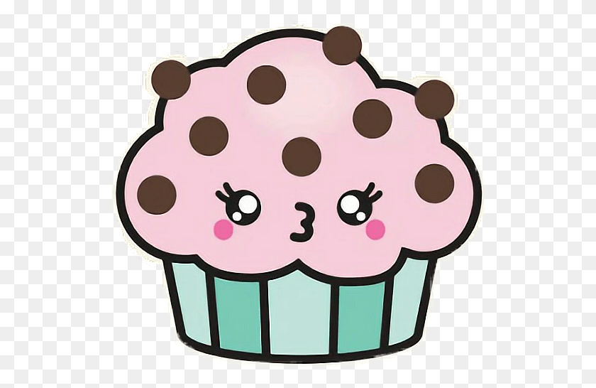 528x486 Kawaii Cupcake Cute Kawaii Cute Cupcake, Cream, Cake, Dessert HD PNG Download
