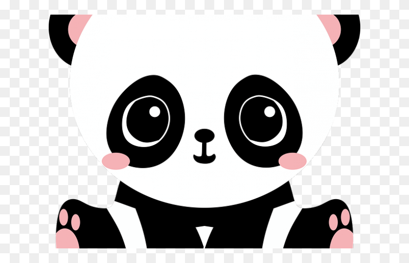 640x480 Kawaii Cute Cartoon Pictures Of Pandas, Трафарет, Очки, Аксессуары Hd Png Скачать