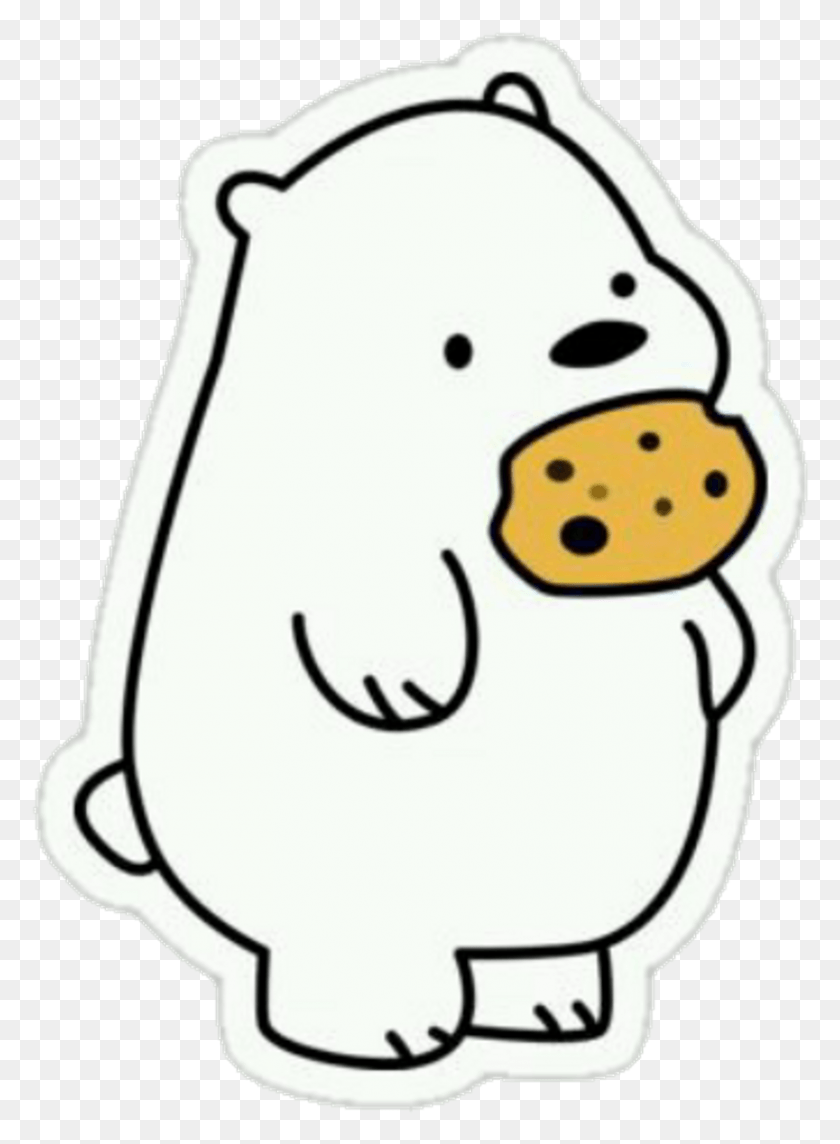 821x1141 Kawaii Cute Eating Bear Webarebears Webtoon Cartoon Kawaii We Bare Bears, Nature, Outdoors, Snowman HD PNG Download