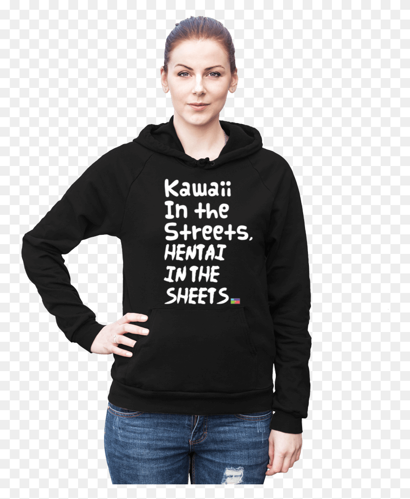 755x962 Kawaii In The Streets Hentai In The Sheets Unisex Shiz University Sweatshirt, Clothing, Apparel, Sweater HD PNG Download