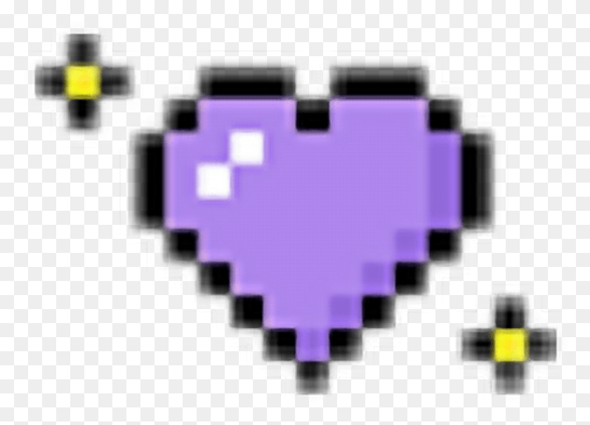 1024x716 Descargar Png Kawaii Píxeles Tumblr Púrpura Rosa Píxeles Corazón Transparente, Marcador, Pac Man, Minecraft Hd Png