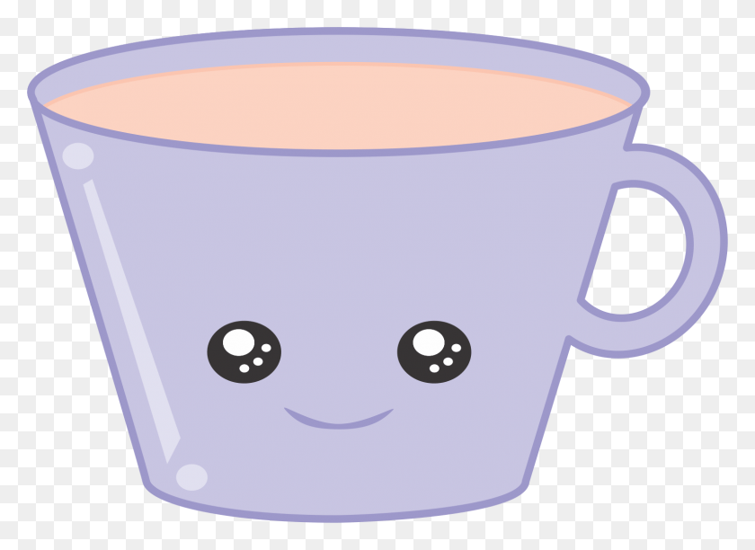 1538x1090 Kawaii Teacup By Ninainlove Kawaii Teacup By Ninainlove Cartoon Tea Cup, Coffee Cup, Cup, Bowl HD PNG Download