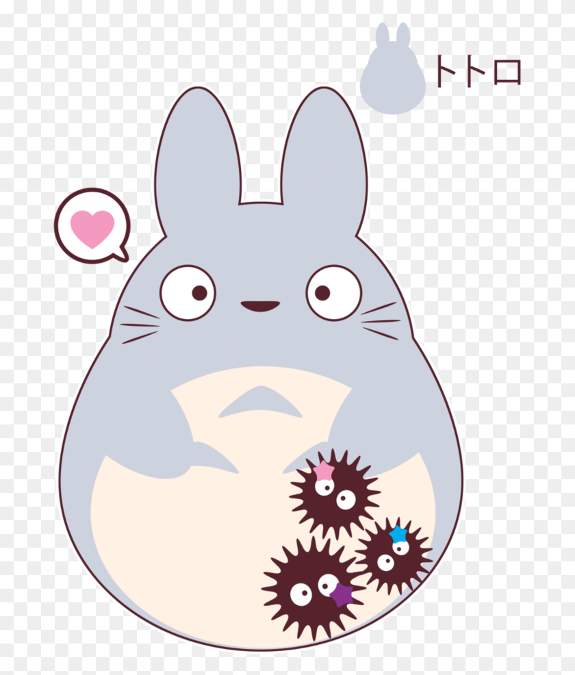 685x926 Kawaii Totoro Totoro Chibi, Animal, Mammal HD PNG Download