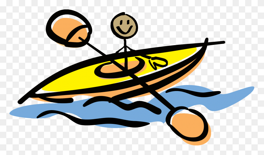 2381x1325 Descargar Png Kayak Png Carrera De Canoa Dibujo De Canoa De Dibujos Animados, Remos, Gráficos Hd Png
