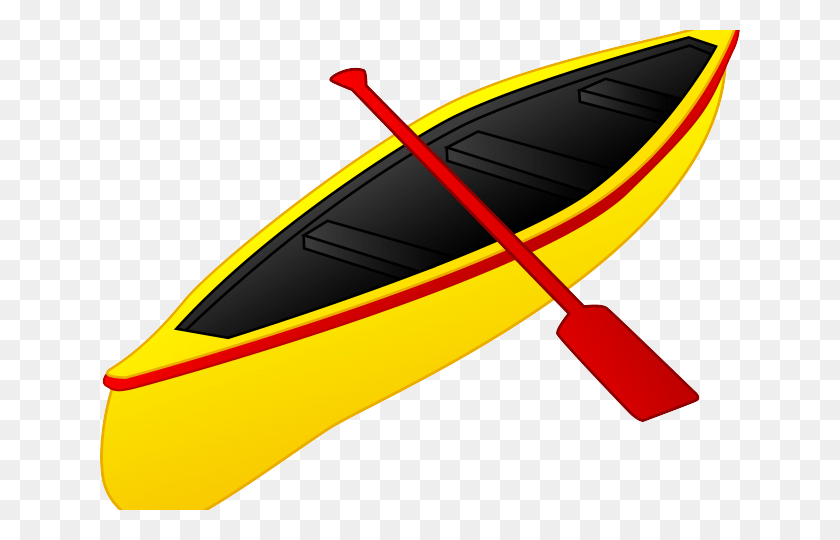 640x480 Kayak Clipart Yellow Boat Clipart Canoeing, Vehicle, Transportation, Canoe HD PNG Download