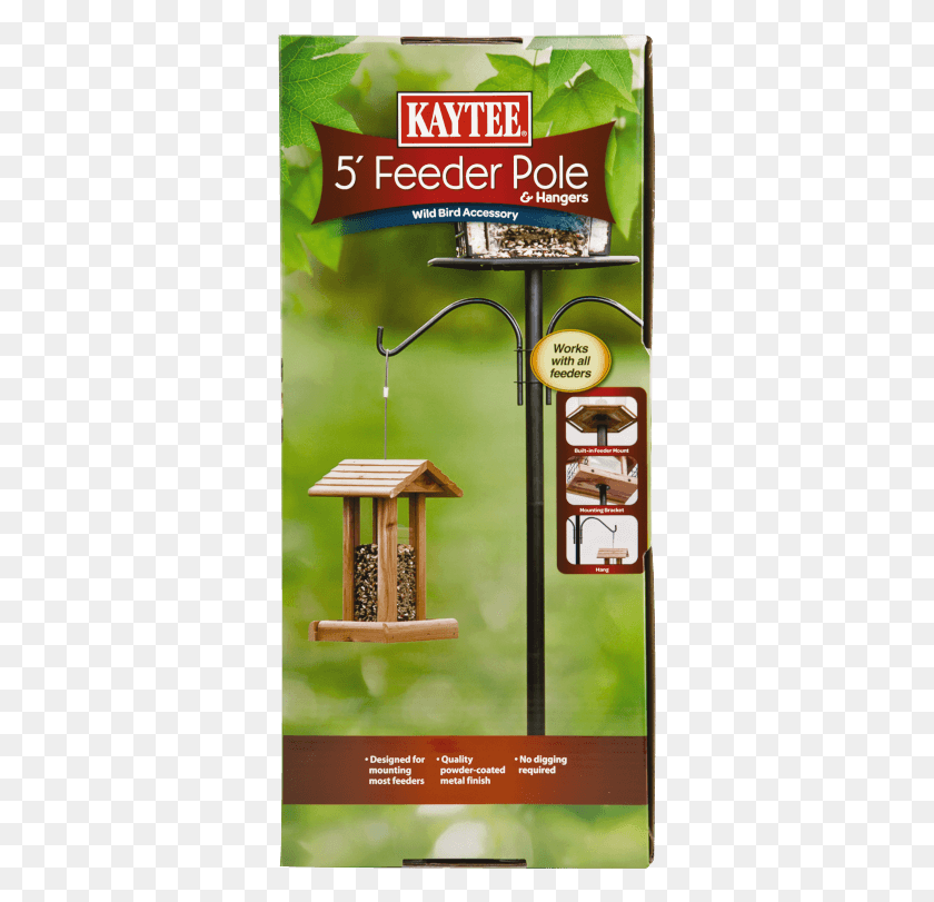 341x751 Kaytee Feeder Pole And Hangers, Bird Feeder, Poster, Advertisement HD PNG Download