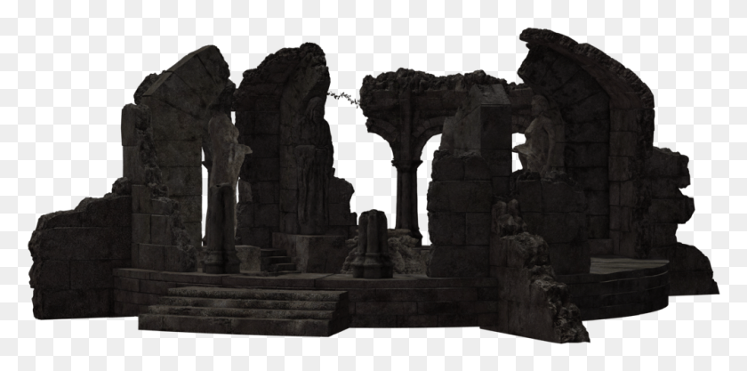 1000x458 Kb Ruins Ruins, Arqueología, Cripta, Suelo Hd Png