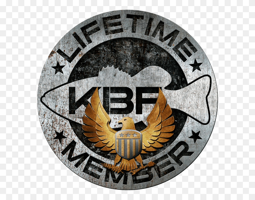 600x600 Kbf Lifetime Military Membership Emblem, Symbol, Logo, Trademark HD PNG Download