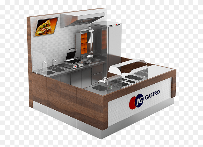 621x550 Kebab Standard Wiz Espresso Machine, Furniture, Table, Kiosk HD PNG Download