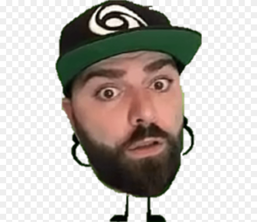 480x727 Keemstar Head Keemstar, Person, Hat, Face, Clothing Sticker PNG