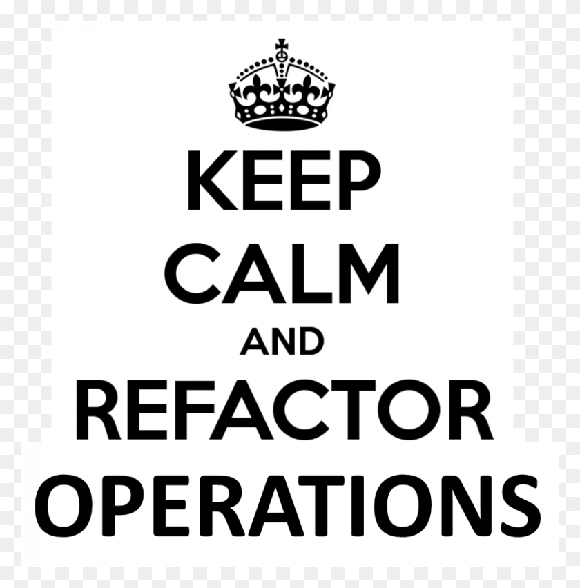 843x856 Keep Calm And Refactor Operators Poster, Jewelry, Accessories, Accessory HD PNG Download
