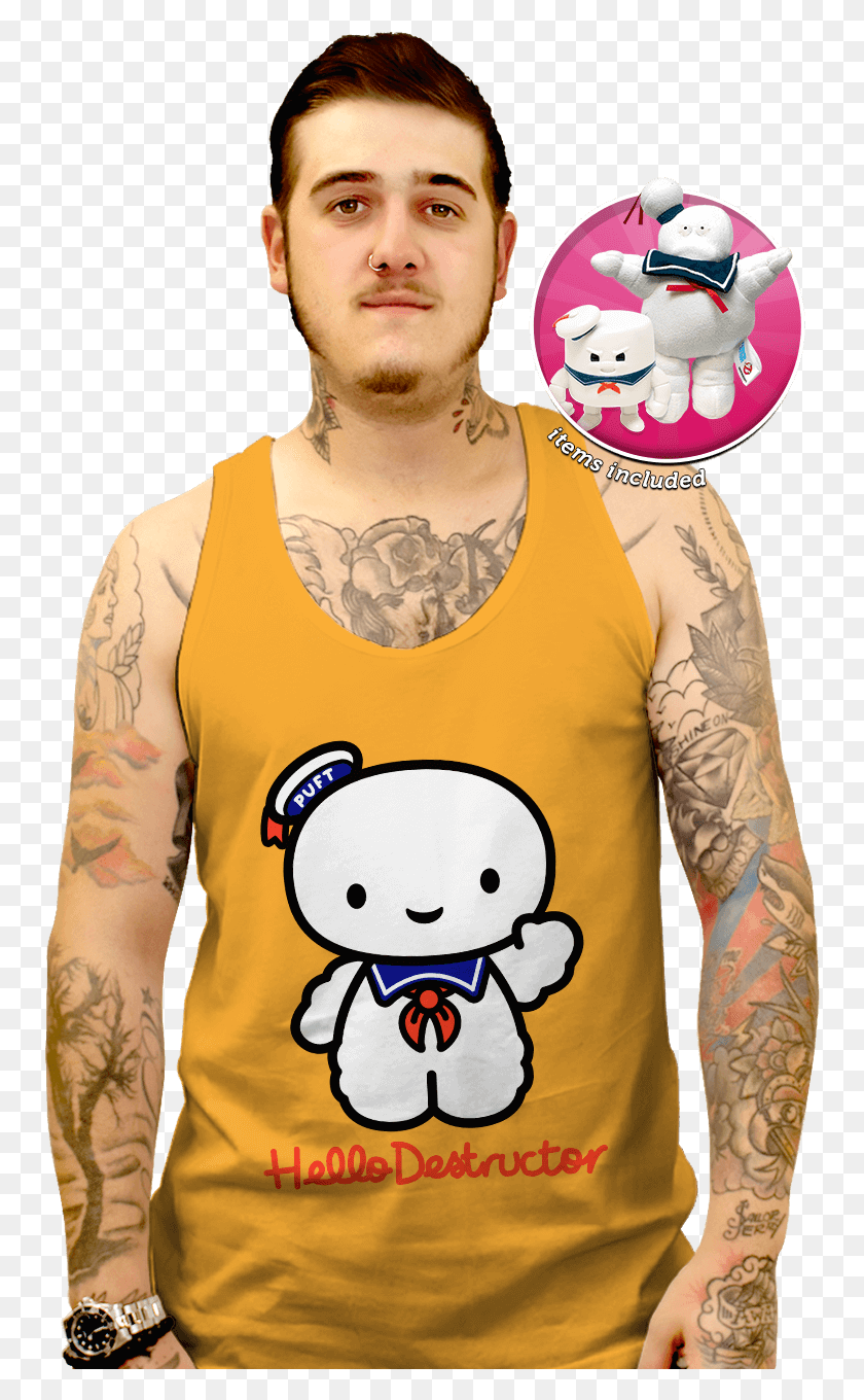 754x1300 Keep Calm And Stay Puft Bundle T Shirt, Skin, Tattoo, Person HD PNG Download