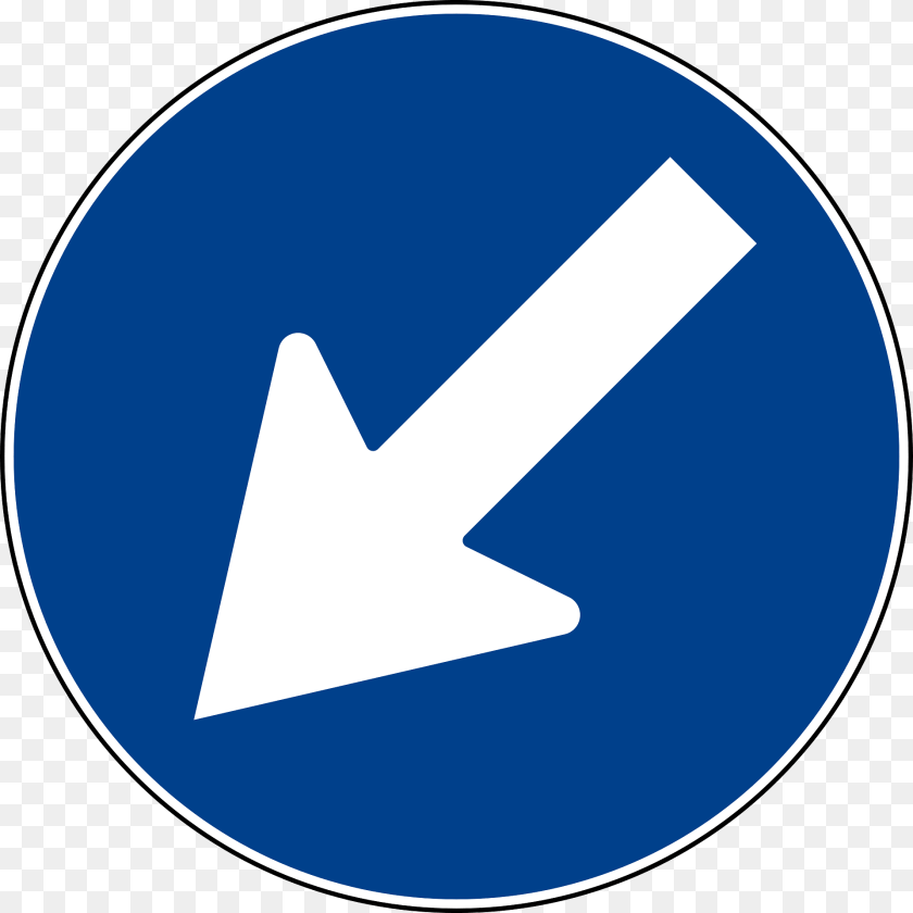 1920x1920 Keep Left Sign, Symbol, Road Sign, Disk Clipart PNG