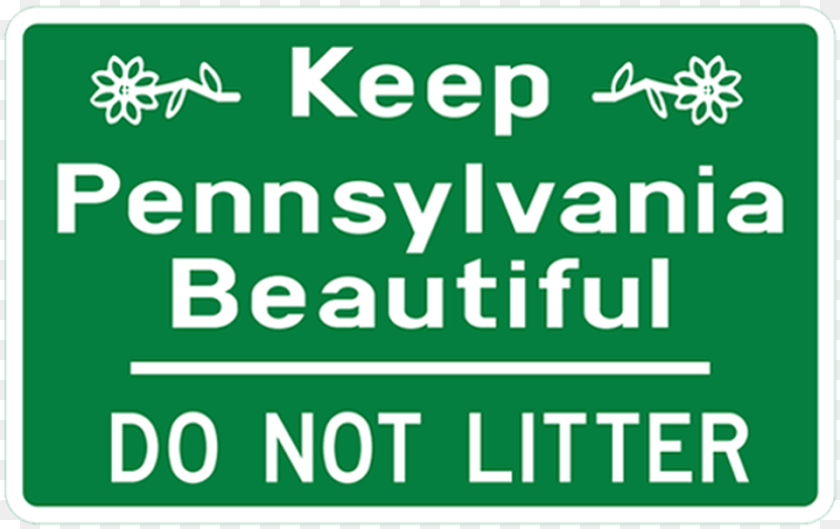Keep Pennsylvania Beautiful Do Not Litter, Sign, Symbol, Scoreboard, Road Sign Clipart PNG
