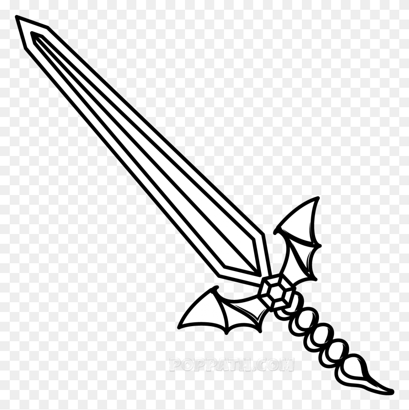 1489x1491 Keeping Sword Nowadays Is Of Massive Respect And Not Massive Sword Drawing, Symbol, Emblem, Weapon HD PNG Download