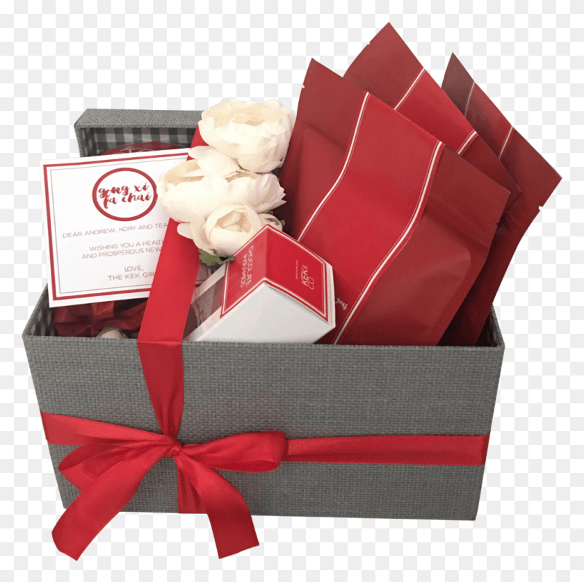 998x995 Kek Gifts, Gift, Box, Flower Descargar Hd Png