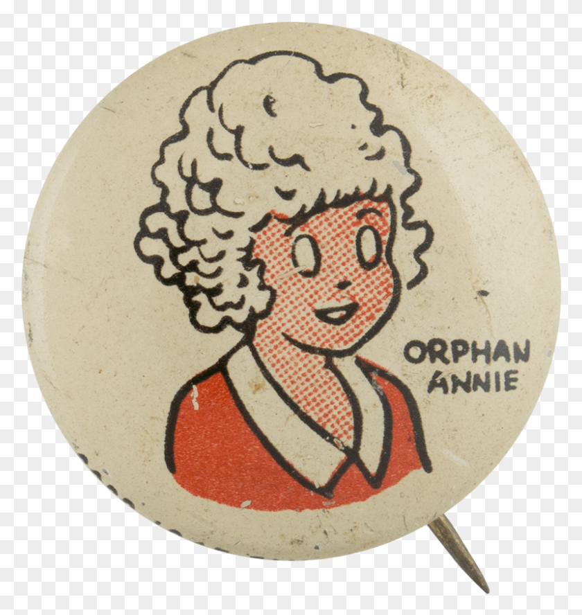 799x849 Kellogg S Pep Orphan Annie Advertising Button Museum Cartoon, Logo, Symbol, Trademark Hd Png Скачать