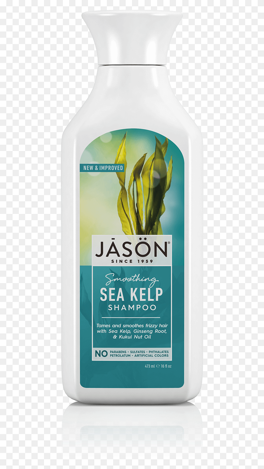456x1431 Kelp Share Shampoo Jason Sea Kelp Shampoo, Bottle, Plant, Beer HD PNG Download