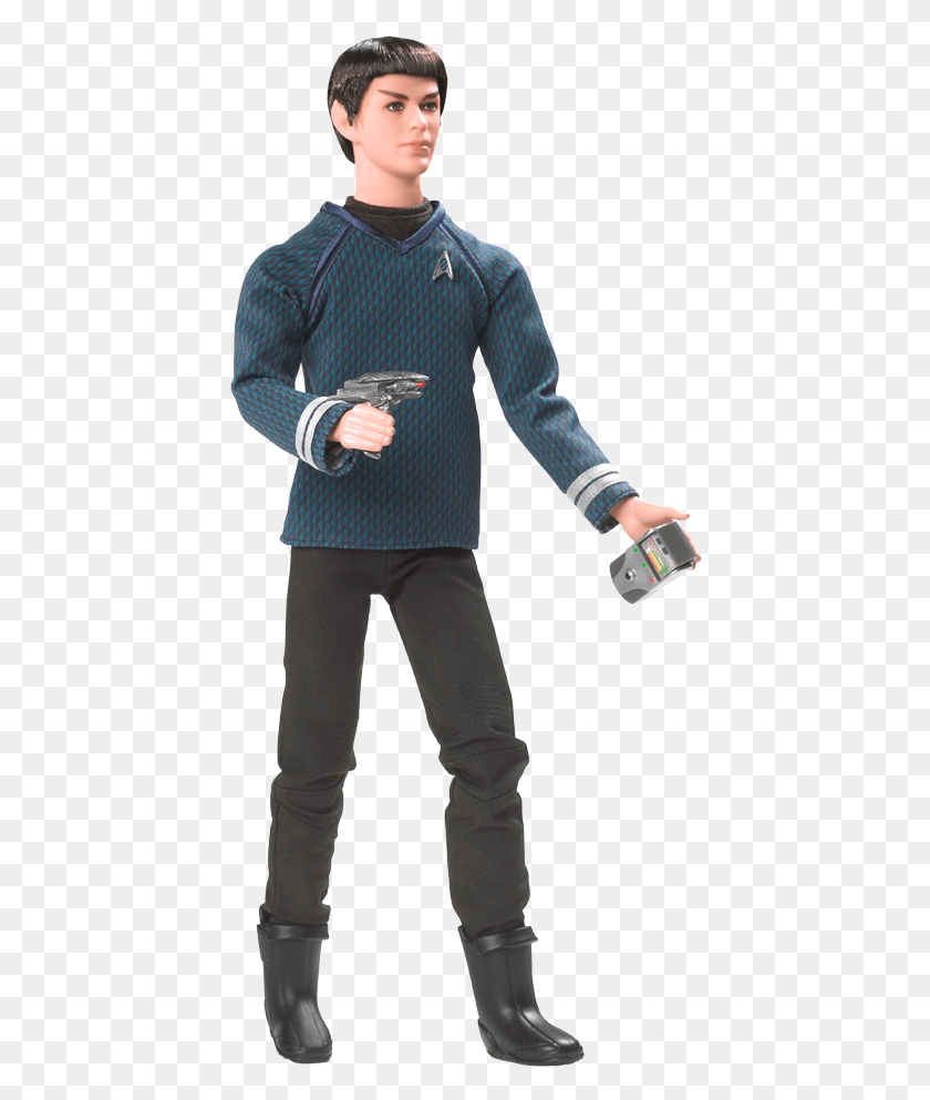 428x933 Ken Doll As Mr Star Trek, Person, Human, Sleeve HD PNG Download
