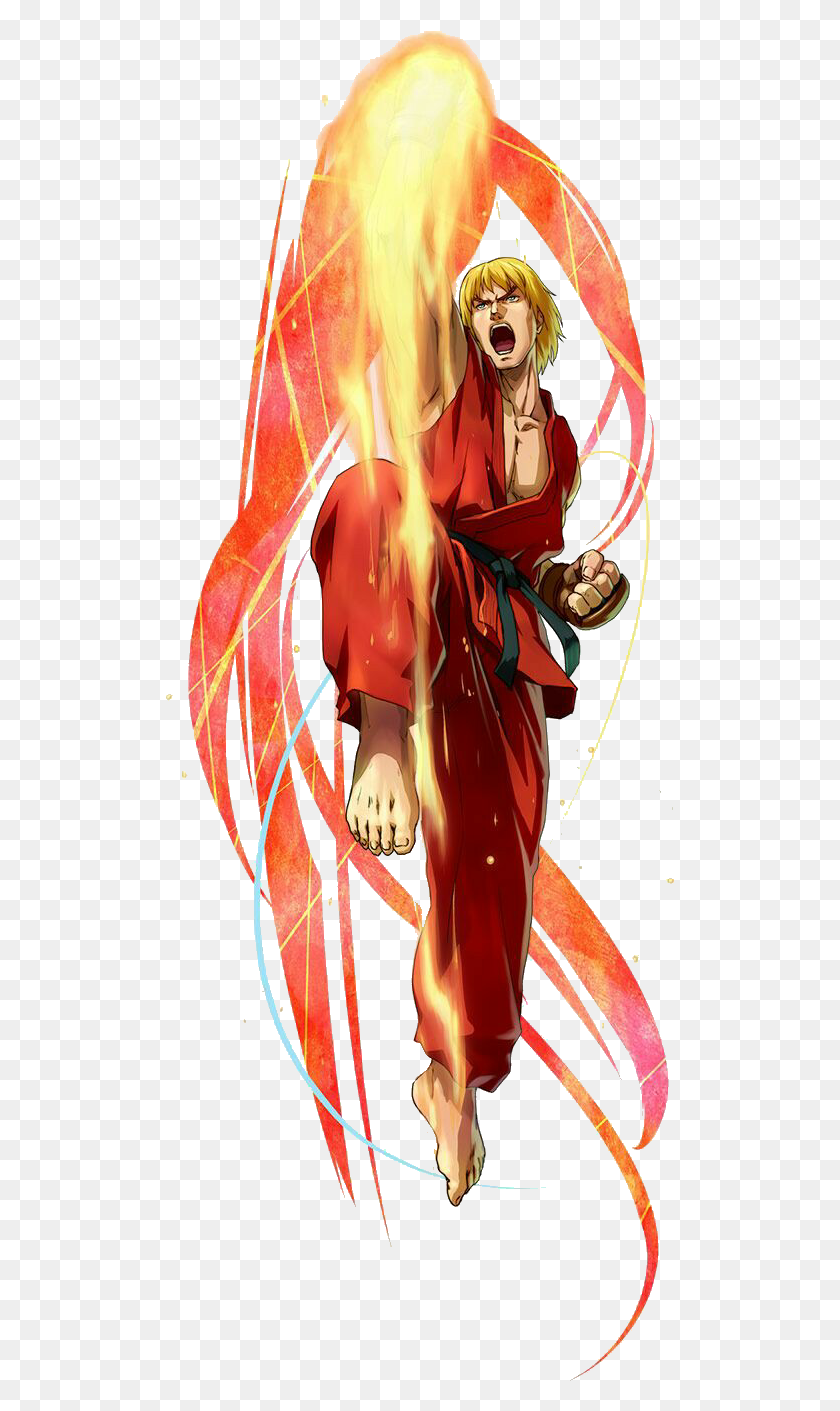 509x1351 Ken Street Fighter Game Lucianoballack Project X Zone 2 Ken, Person, Human, Archery HD PNG Download