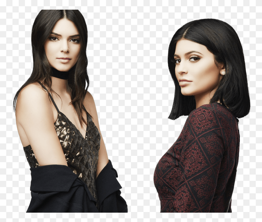 818x684 Kendall And Kylie Jenner, Clothing, Apparel, Person HD PNG Download
