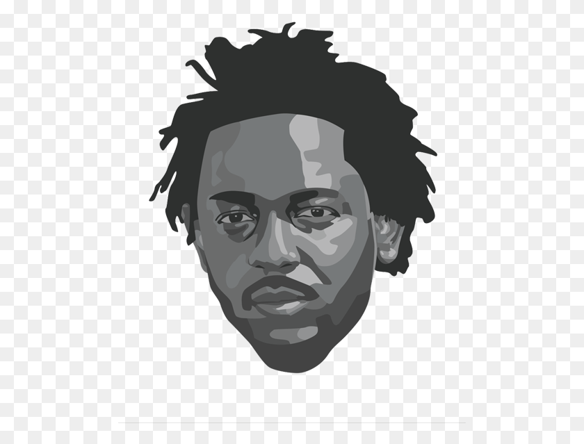 501x579 Kendrick Lamar Art Transparent, Head, Face, Person HD PNG Download
