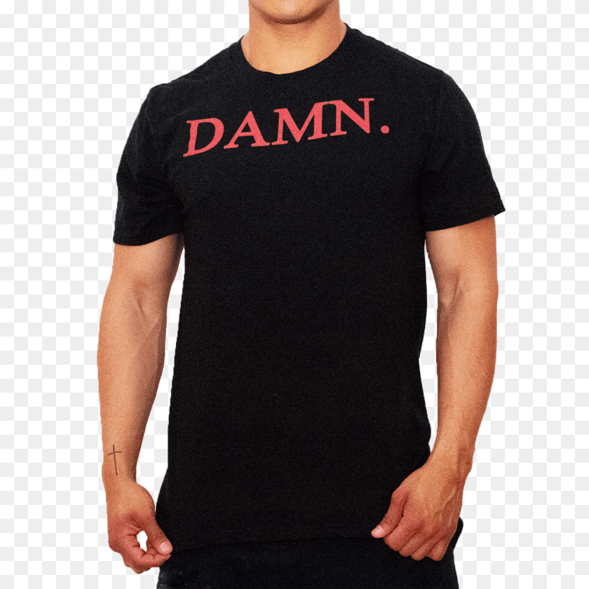 1600x1600 Kendrick Lamar Damn Tde T Shirt In Color Apparel, Clothing, T-shirt PNG