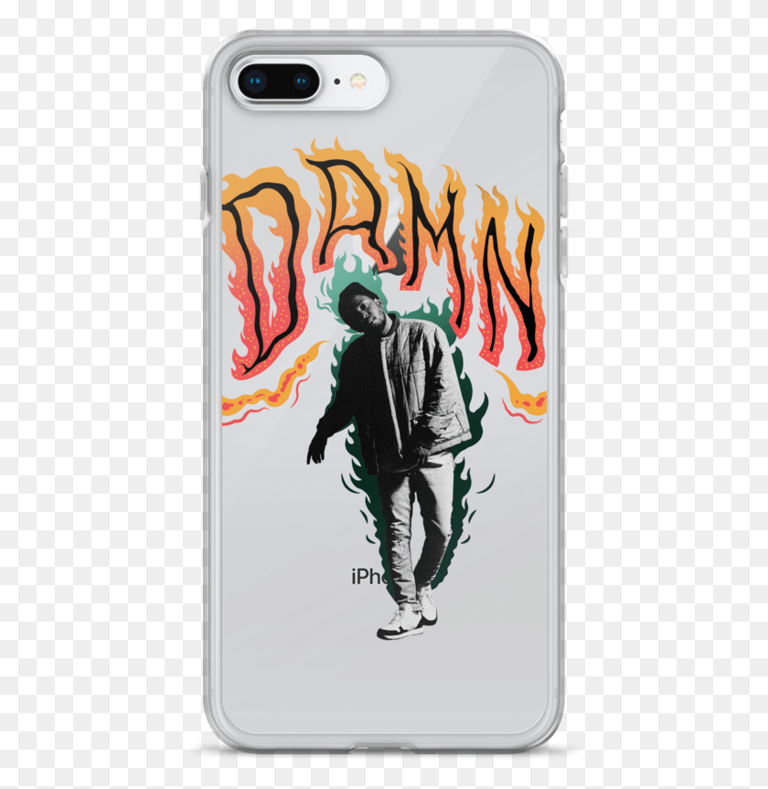 438x803 Kendrick Lamar Flames Iphone Case Mobile Phone Case, Person, Human, Poster HD PNG Download