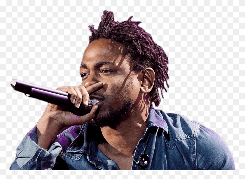 1535x1093 Kendrick Lamar On Stage Kendrick Lamar Transparent, Person, Human, Microphone HD PNG Download