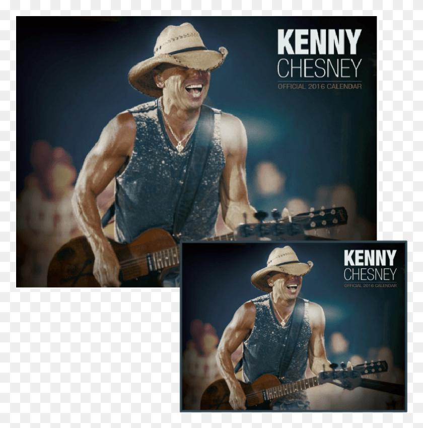 785x796 Kenny Chesney 2016 Calendar Set Kenny Chesney 2017 Wall Calendar, Guitar, Leisure Activities, Musical Instrument HD PNG Download