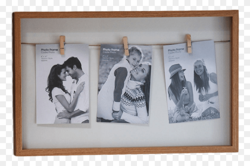 770x497 Kent Triple Hanging Peg Multi Photo Wall Frame Picture Frame, Person, Human, Canvas HD PNG Download