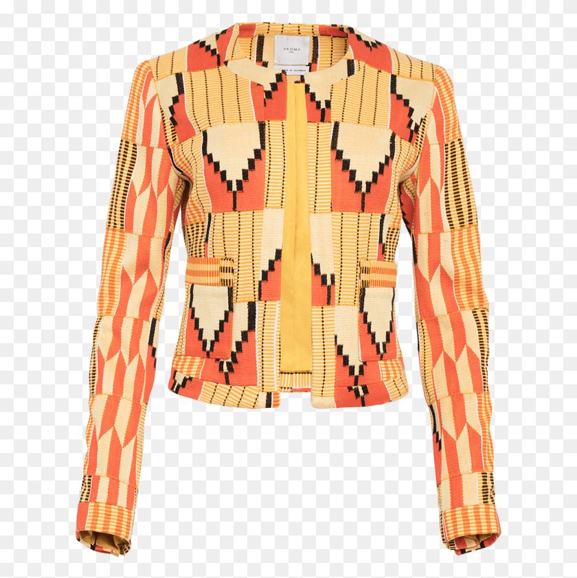 623x782 Kente Jacket N2 Size, Одежда, Одежда, Пальто Png Скачать