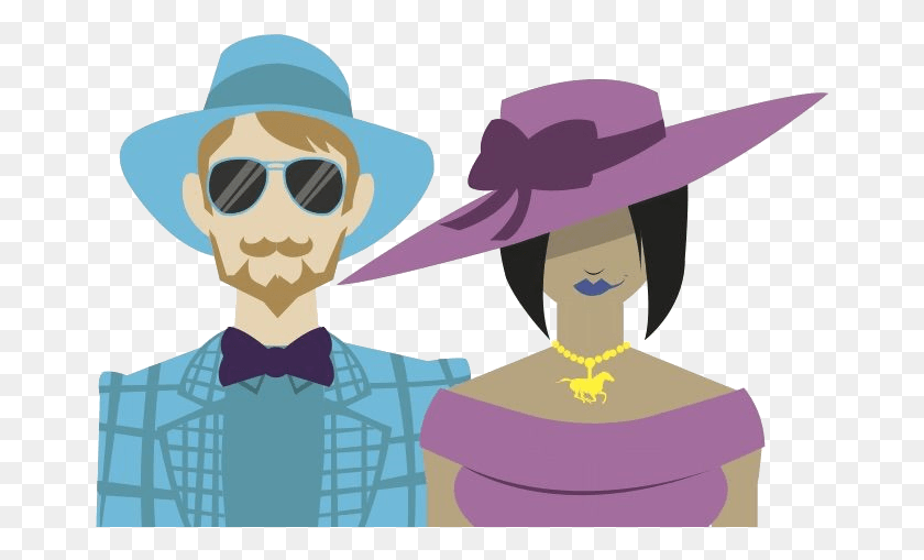 667x449 Kentucky Derby Party Illustration, Clothing, Apparel, Sunglasses HD PNG Download