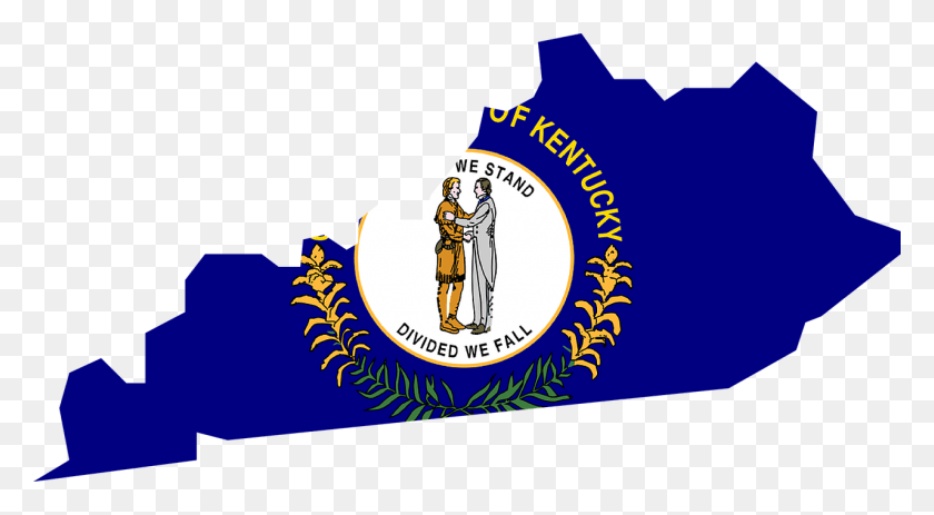 1280x662 Kentucky Map Usa State Flag Image Kentucky Flag State, Label, Text, Person HD PNG Download