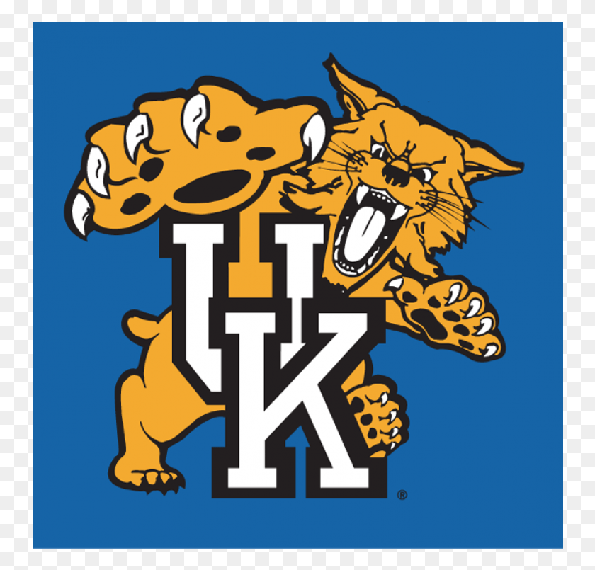 750x745 Kentucky Wildcats Iron On Stickers And Peel Off Decals University Of Kentucky Mascot Wildcat, Text, Advertisement, Graphics HD PNG Download