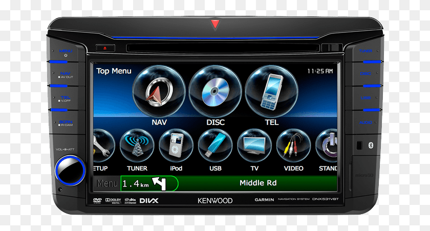662x391 Kenwood, Stereo, Electronics, Gps HD PNG Download