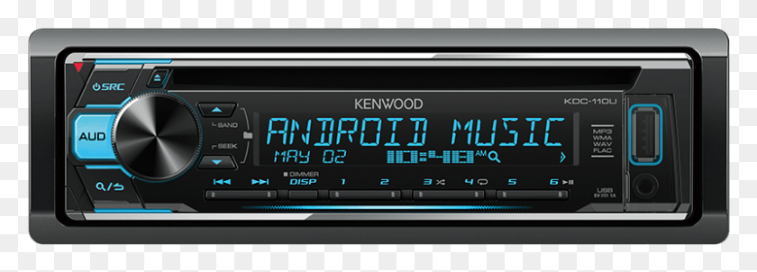 800x249 Kenwood Kdc 110u Car Cd Player Player Car Audio Radio Kenwood Cd Usb Player, Stereo, Electronics, Cd Player HD PNG Download