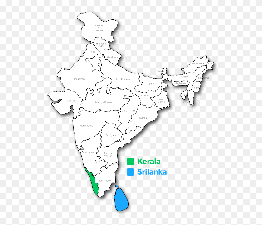 551x663 Kerala Aiims In India Map, Diagram, Plot, Atlas HD PNG Download